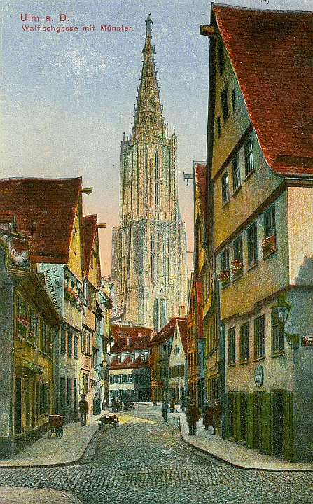 ulm022.jpg - Die Walfischgasse auch eine klassische Ulm Ansicht.